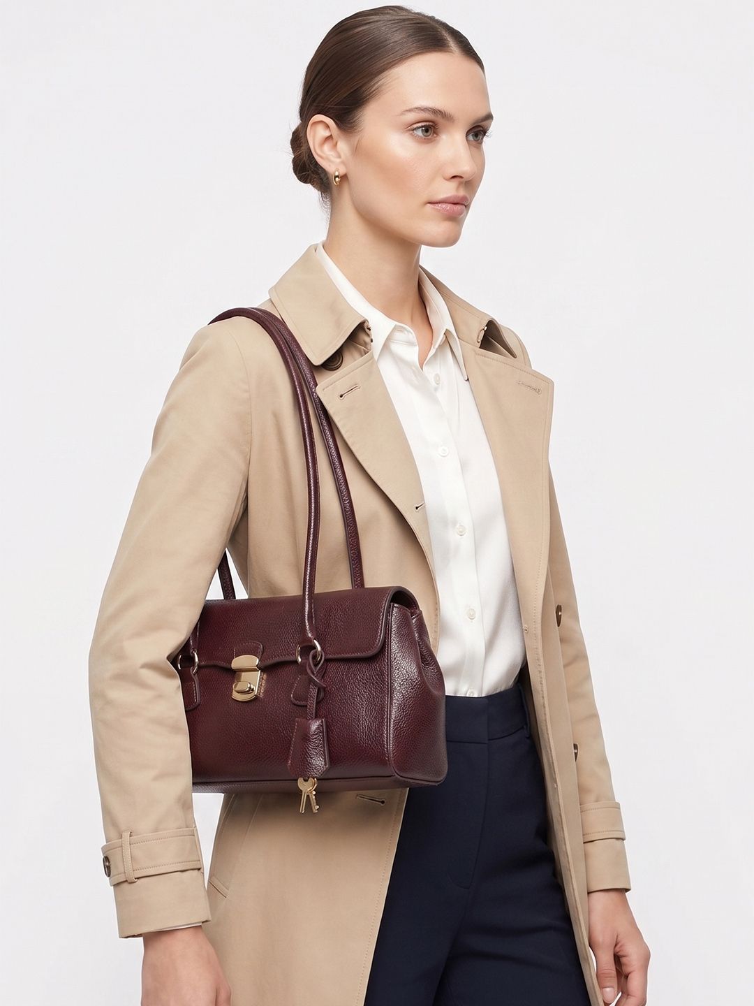 MANGO Textured Structured Shoulder Bag-picture-36
