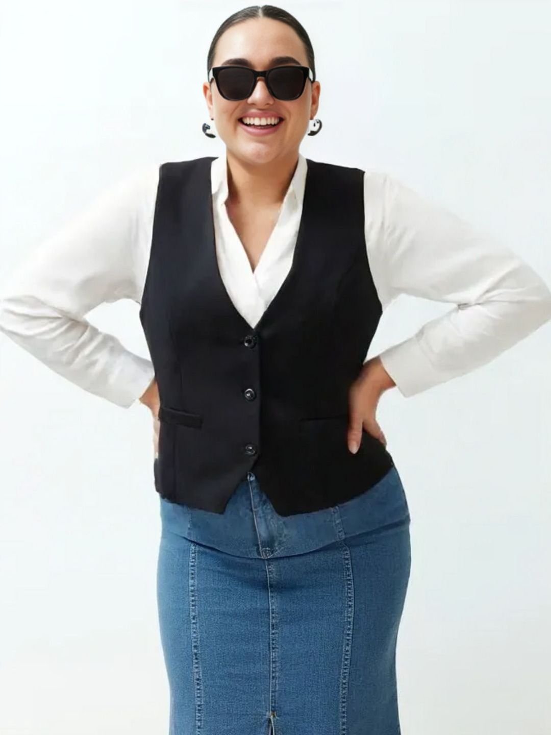 THE FASHION HUB V-Neck Waistcoat-picture-40
