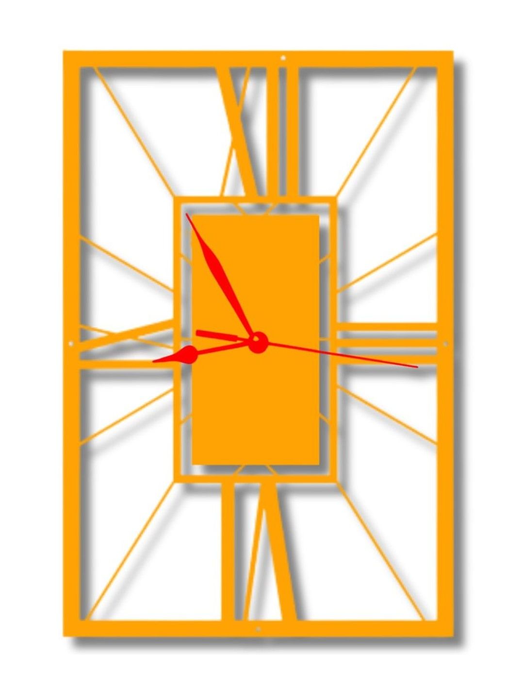 VENTUOS Orange & Orange Textured Wall Clock-image-30