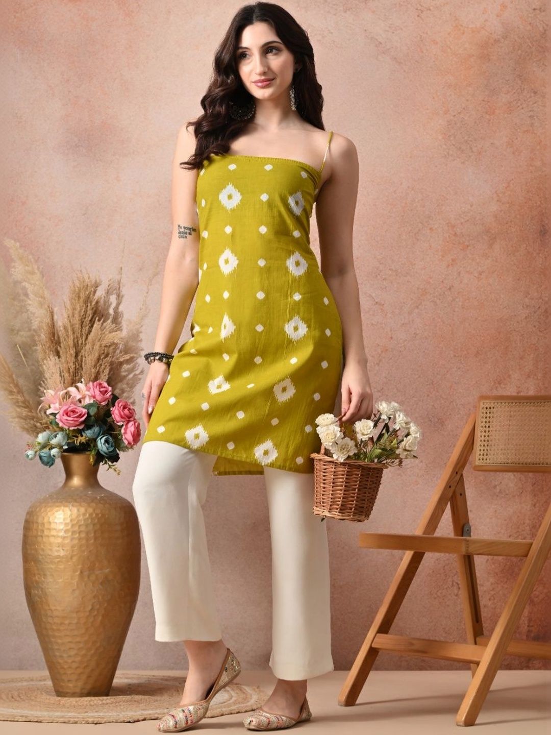 Anouk Rustic Geometric Printed Pure Cotton Kurti-picture-11