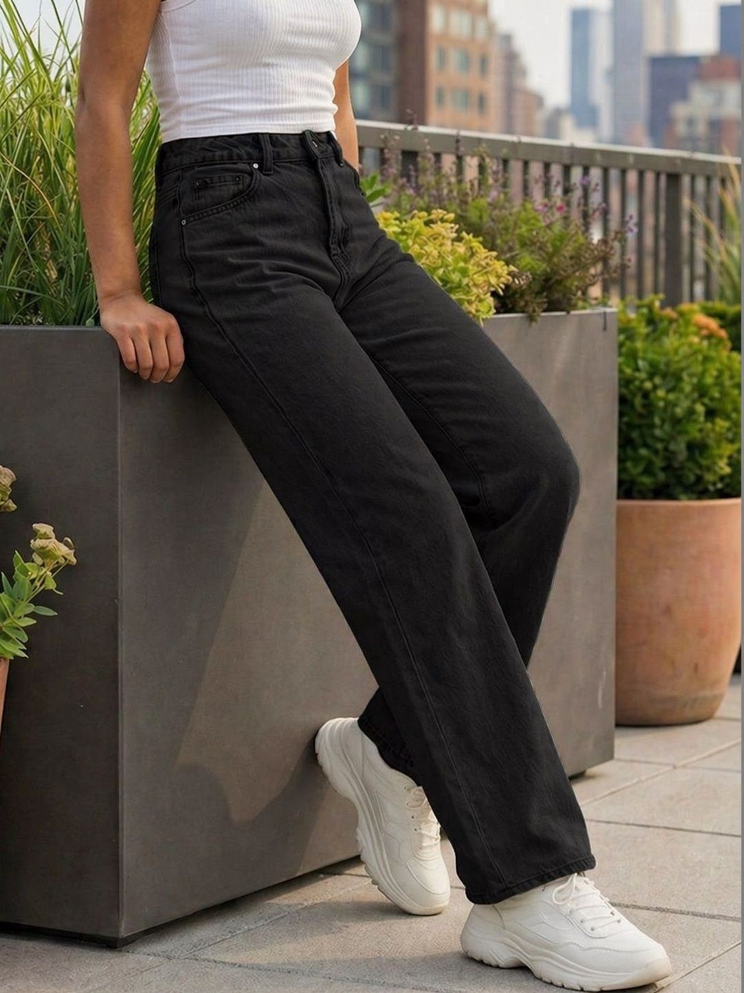 KASHIANXSTYLE Women Jean Straight Fit High-Rise Stretchable Jeans-picture-58