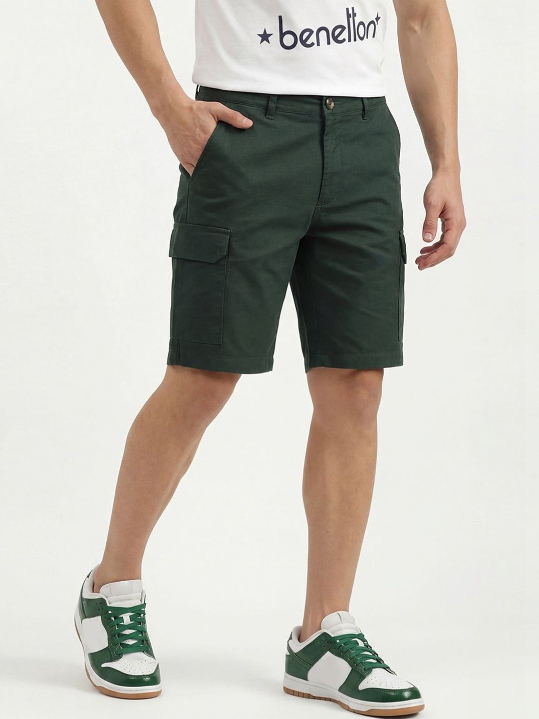 United Colors of Benetton Men Cargo Shorts-image-42