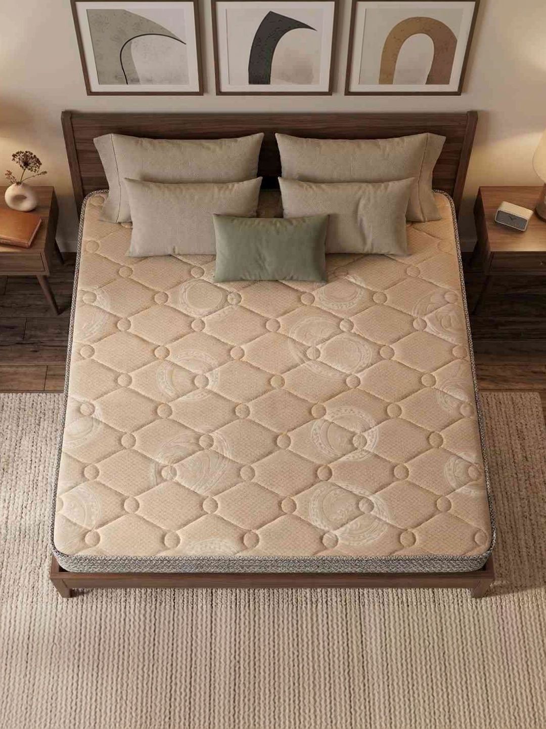 COZY CUB Beige Sag Resistant High Density Foam Single Mattress-image-47