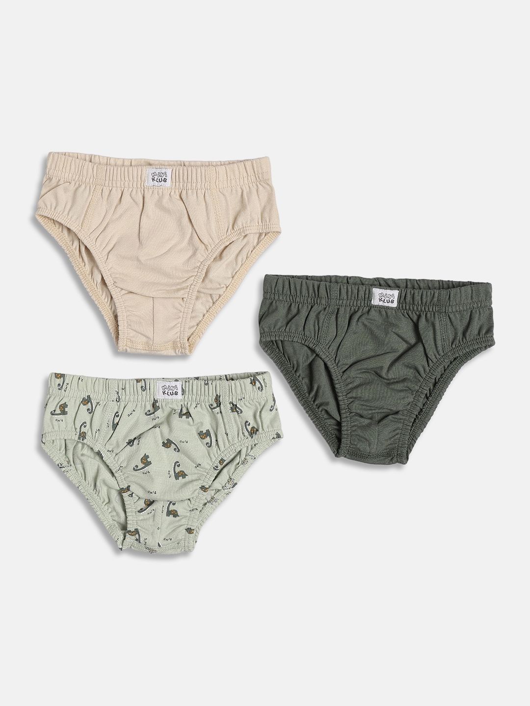 MINI KLUB Boys Pack of 3 Printed Assorted Cotton Basic Briefs-picture-22
