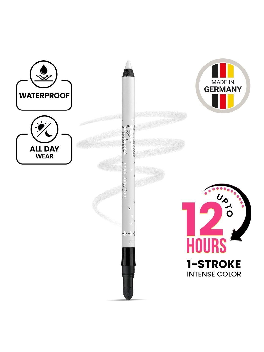 Fashion Colour Platinum Long Lasting Kohl Kajal 1.2g - White-picture-56