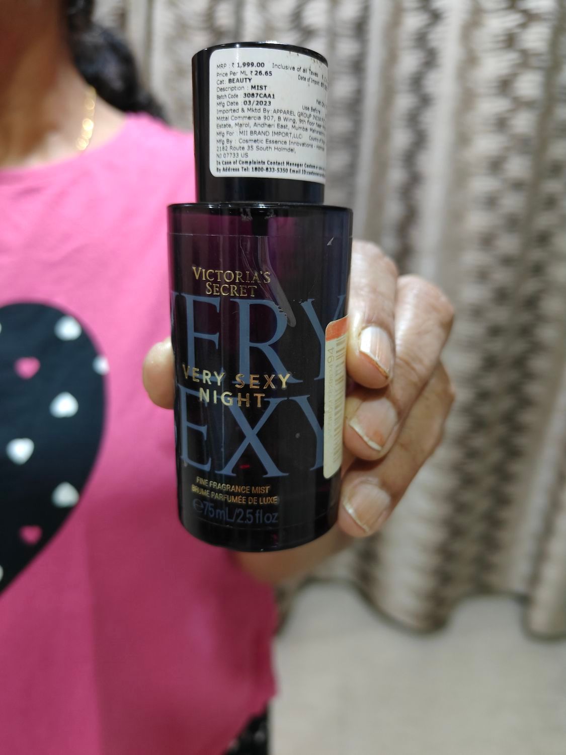 Buy Victoria's Secret Women Very Sexy Night Travel Mist 75 ml