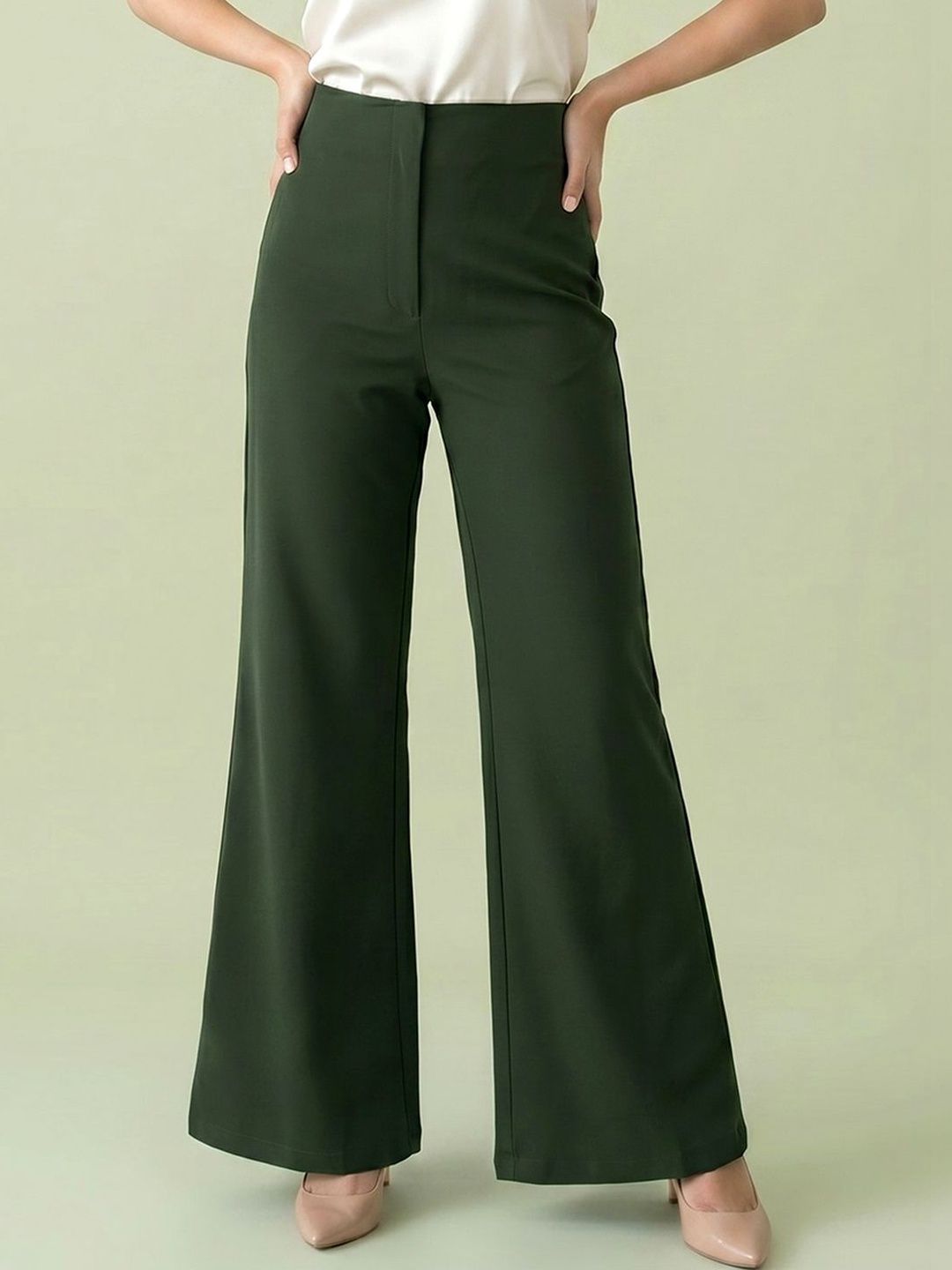 ADDYVERO Women Loose Fit High-Rise Wrinkle Free Trousers-picture-38