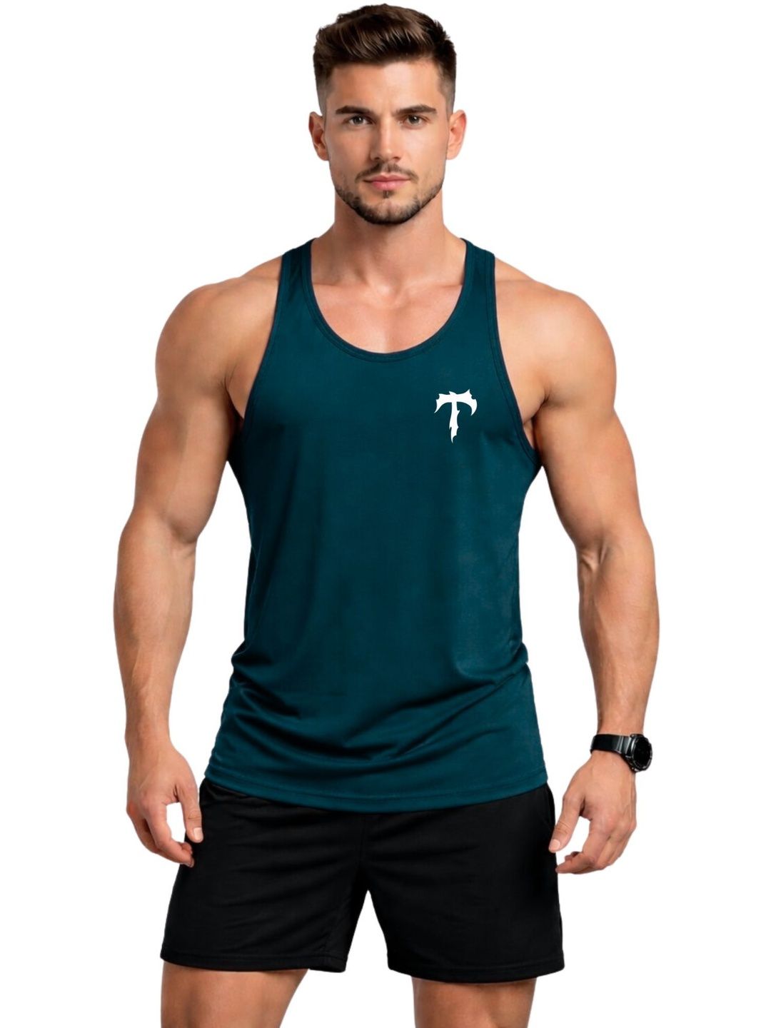 3Colors Printed Gym Vest-picture-29