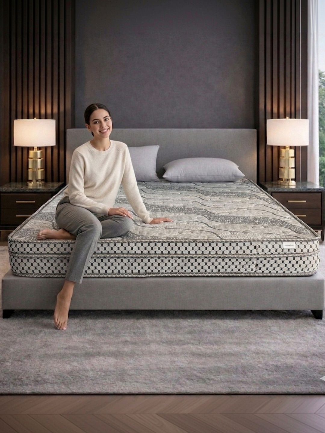 COZY CUB Grey Sag Resistant High Density Foam Single Mattress-picture-58