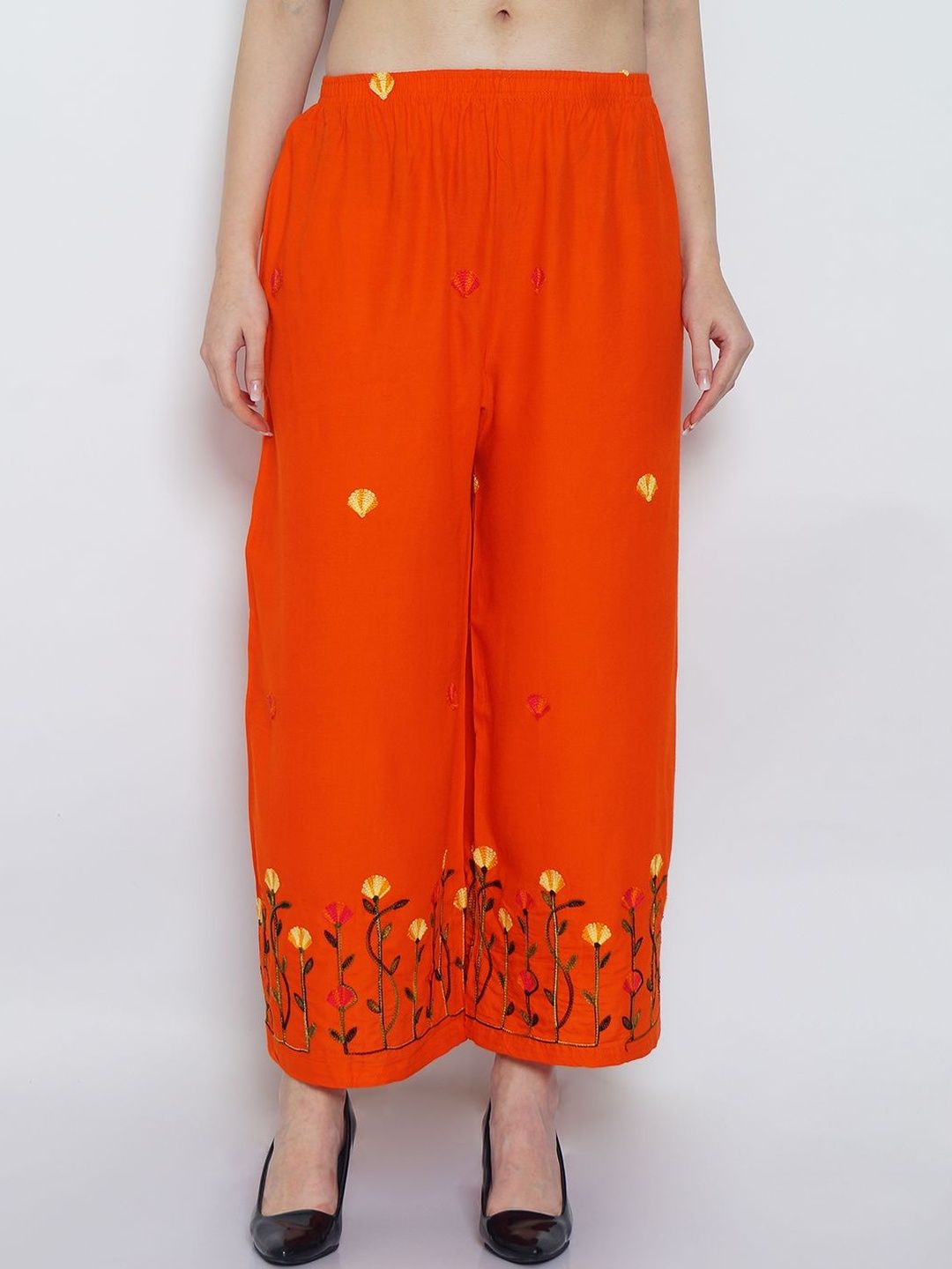 KALINI Women Floral Embroidered Ethnic Palazzos-picture-36