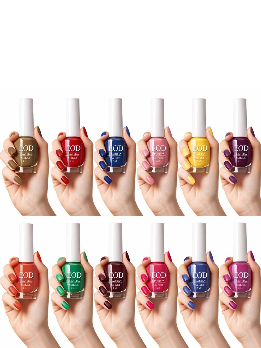 EOD Set Of 12 Era Of Diva Nail Polish- 6 ml Each-picture-7