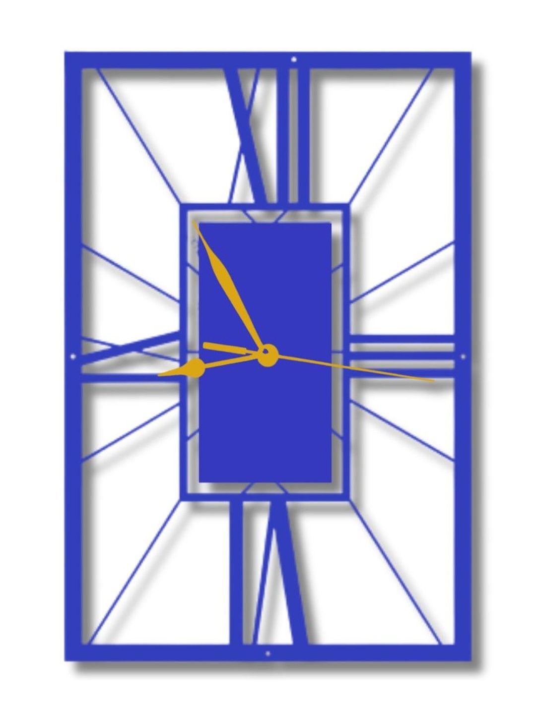 VENTUOS Blue & Blue Contemporary Wall Clock-picture-39