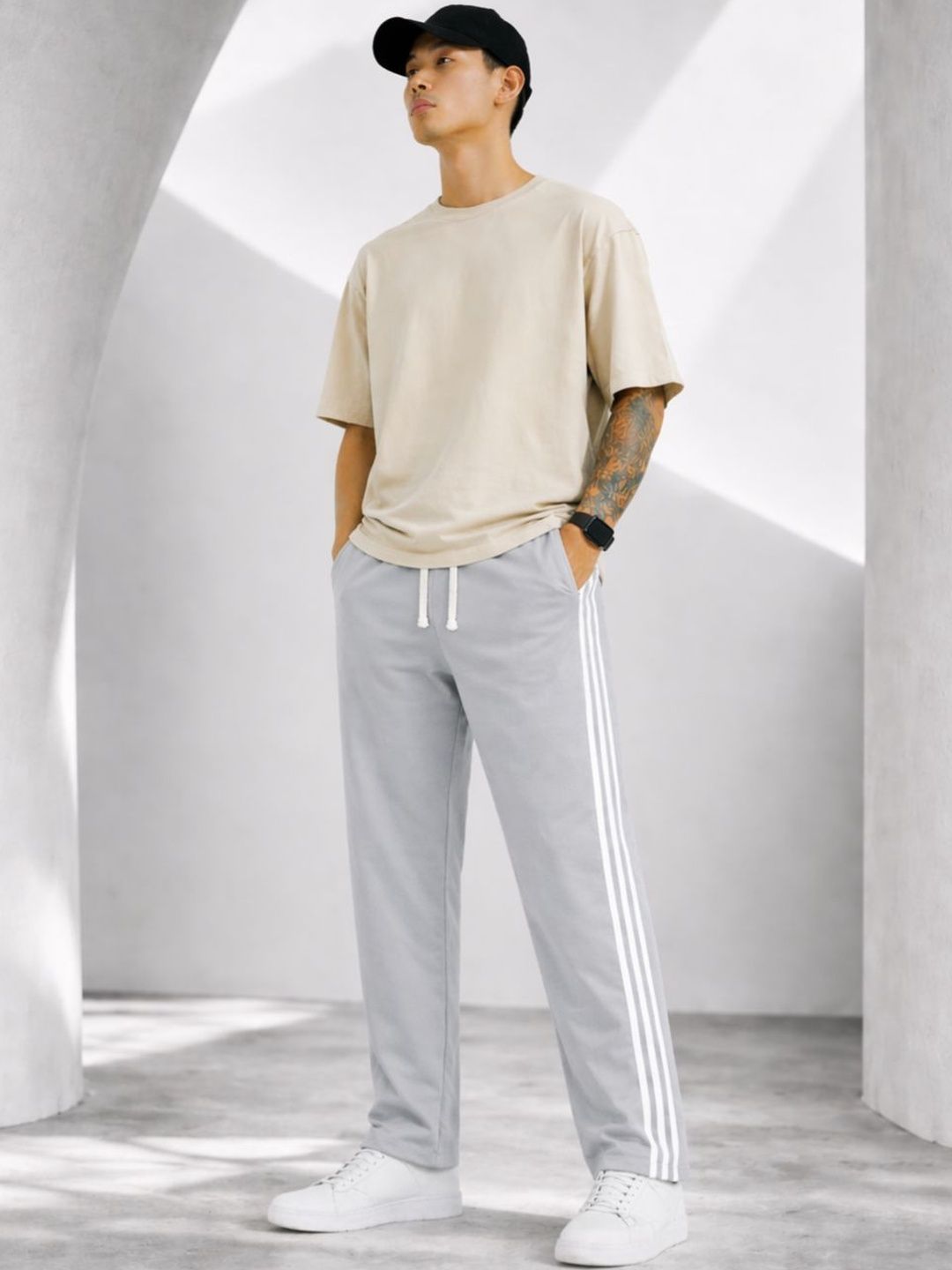 Resteez Men Relaxed Fit Track Pants-picture-12