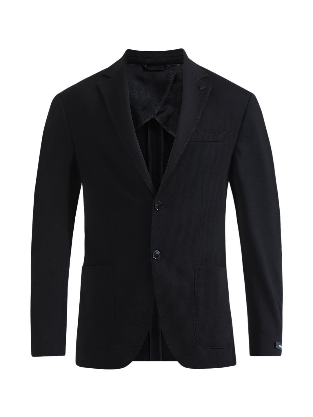 Karl Lagerfeld Notched Lapel Collar Neck Slim Fit Single Breasted Blazer-picture-15