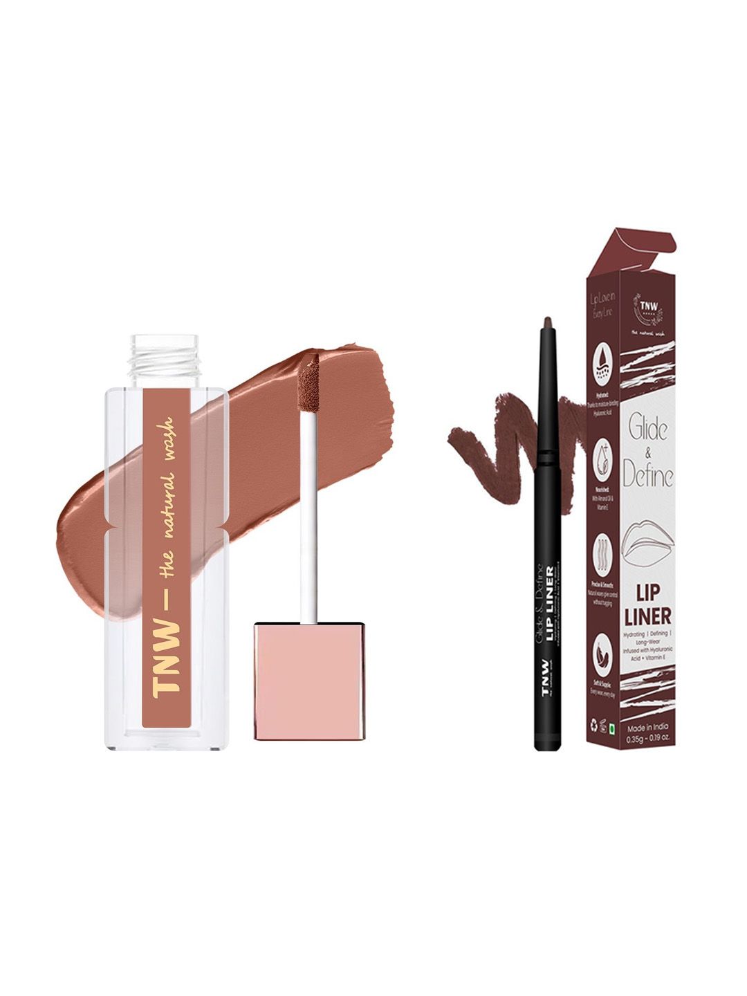 TNW the natural wash Pack Of 2 Lip Liner & Matte Liquid Lipstick-picture-22