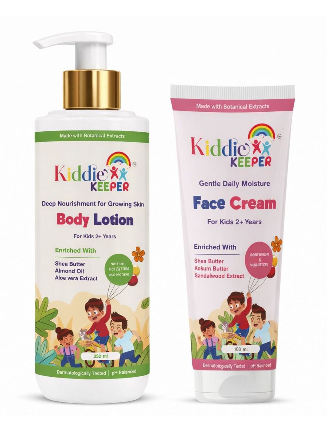 Kiddie Keeper Set Of 2 Body Lotion - 250 ml With Face Cream - 100 ml-image-32