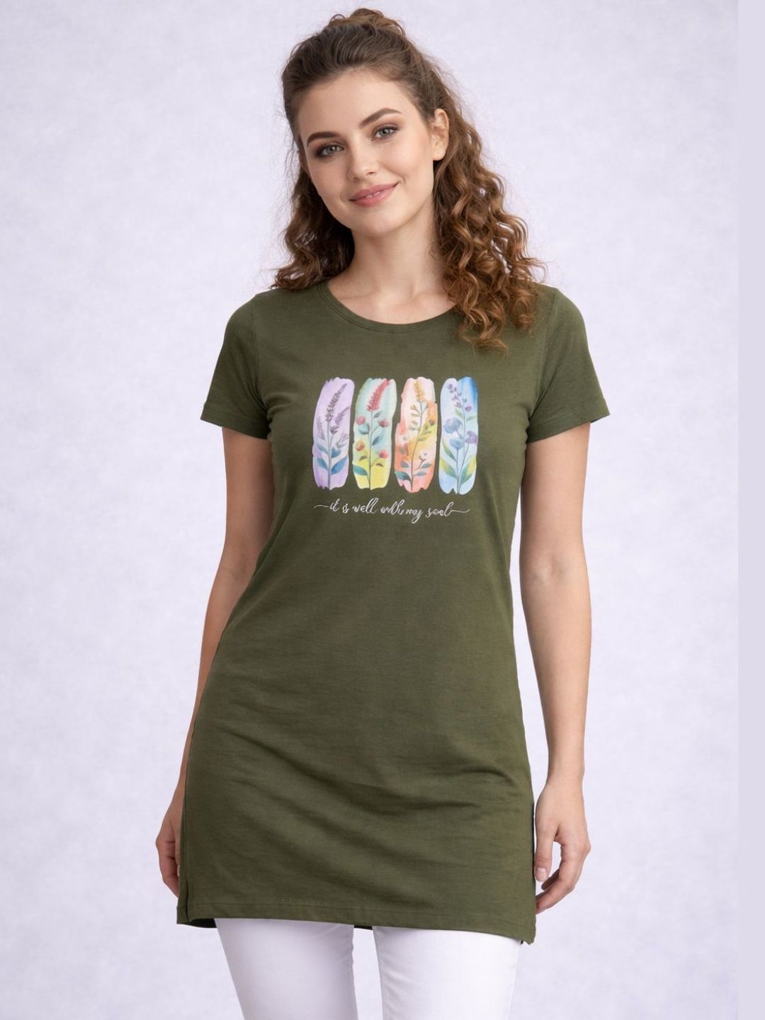 The Roadster Lifestyle Co Printed Knitted Lounge Tshirts-picture-12