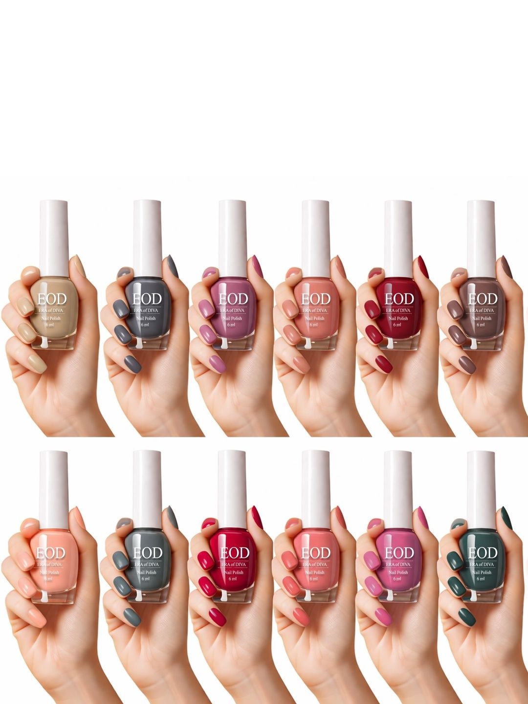 EOD Set Of 12 Era Of Diva Nail Polish- 6 ml Each-picture-8
