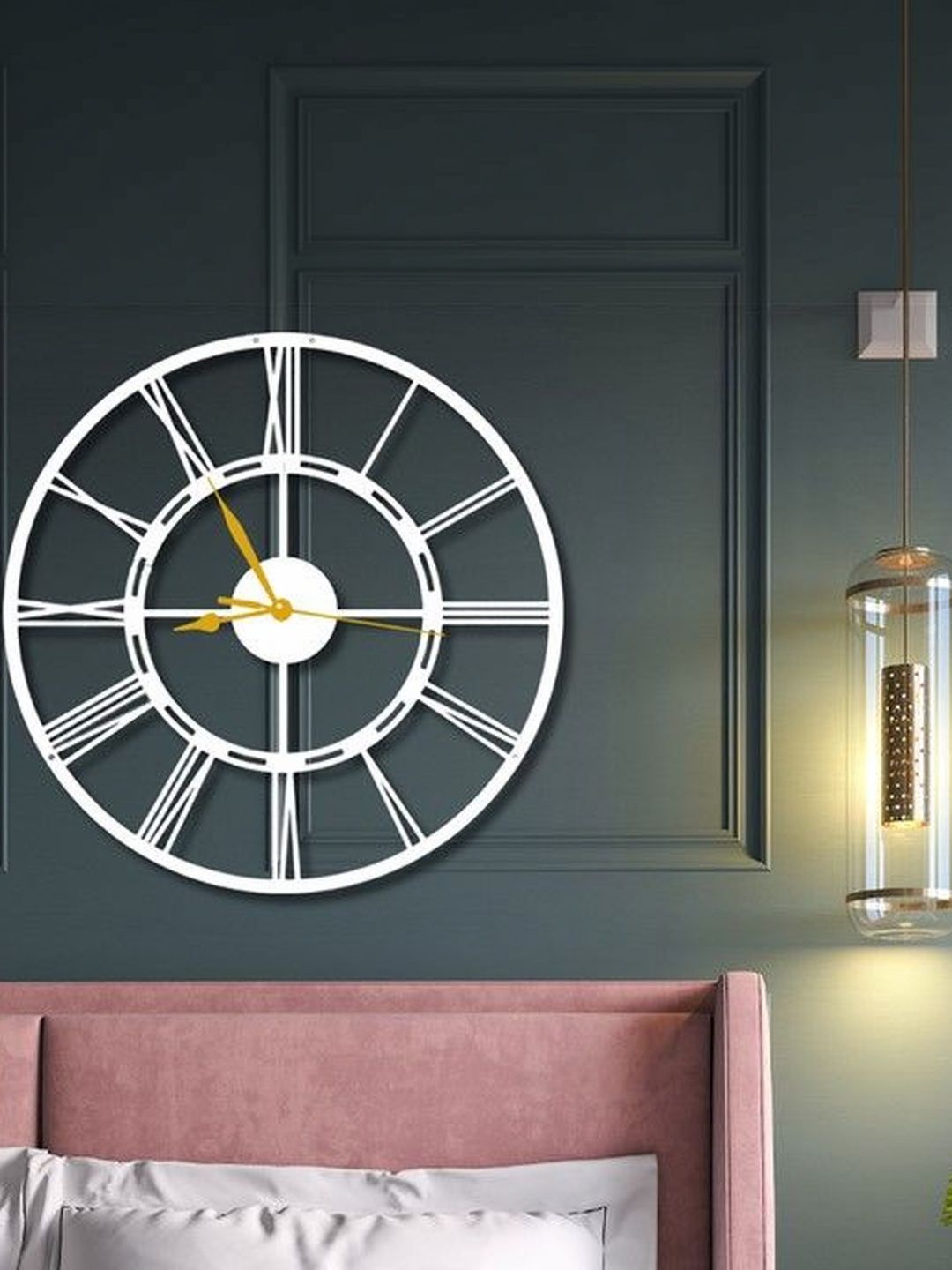 VENTUOS White & White Wall Clock-picture-34