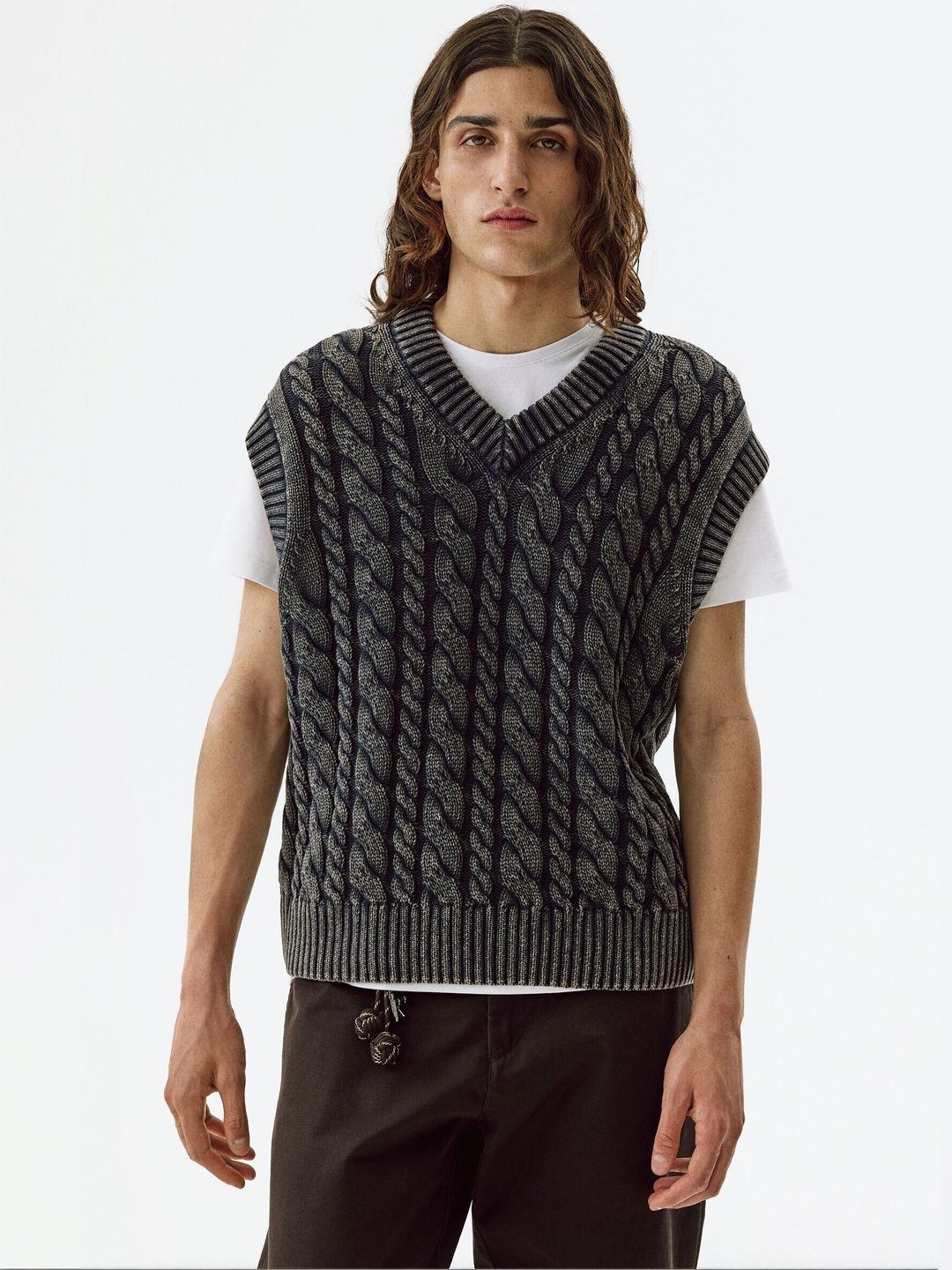 H&M Relaxed Fit Cotton Sweater Vest-picture-37