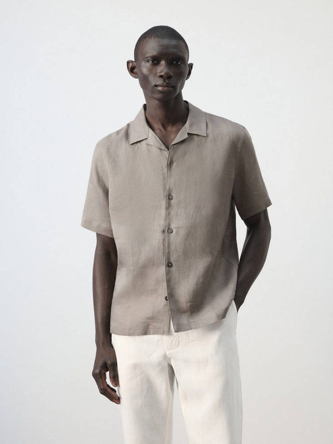 MANGO MAN Pure Linen Casual Shirt-picture-17
