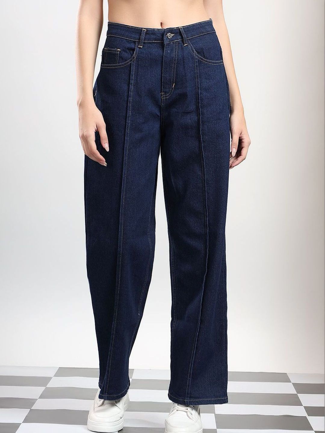 Stylecast X Kotty Women Straight Fit High-Rise Stretchable Jeans-picture-33