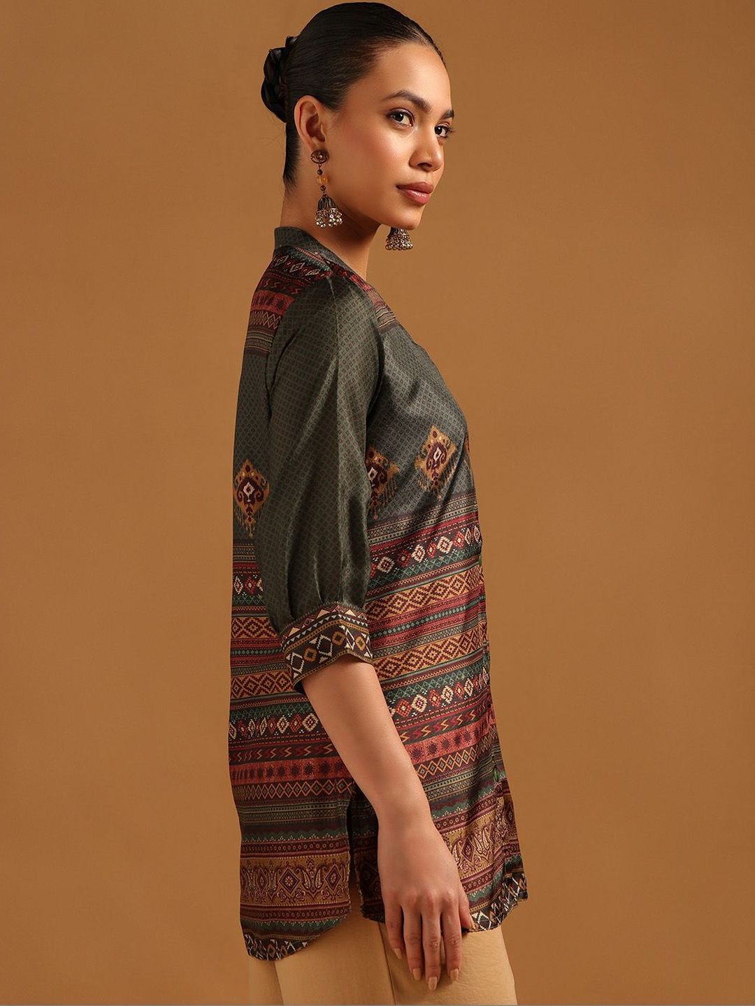 Soch Mandarin Collar Printed Ethnic Tunic-picture-30