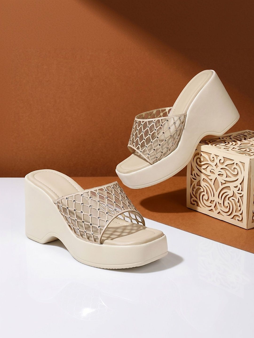 Commander Shoes PU Wedge Mules-picture-21
