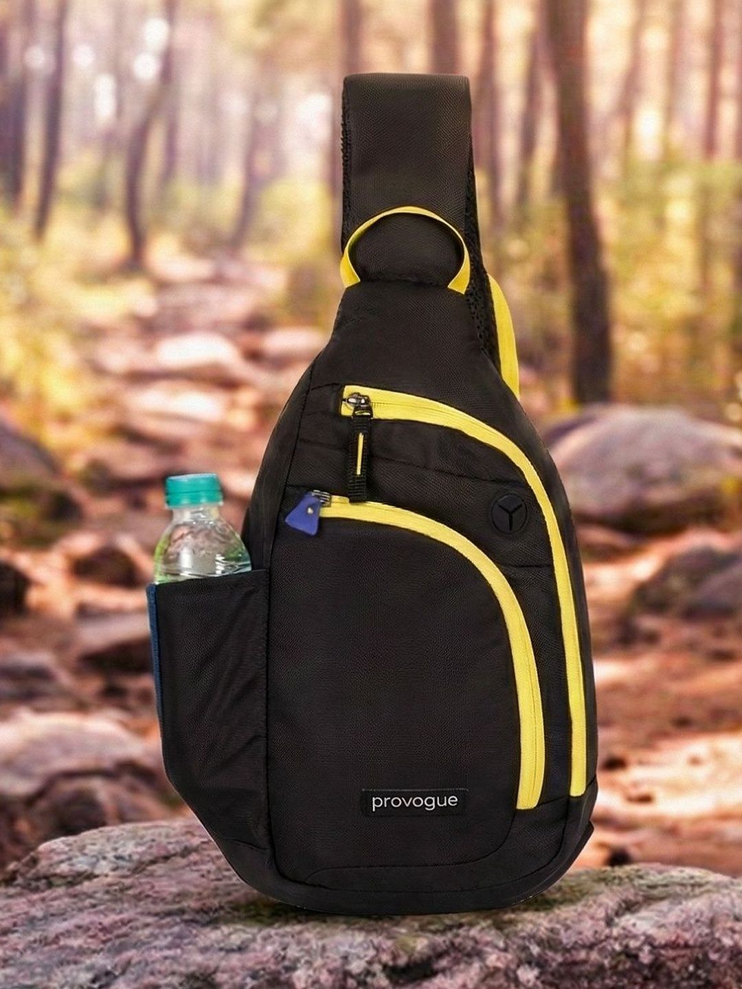 Provogue Unisex Brand Logo Contrast Detail Backpack-picture-13