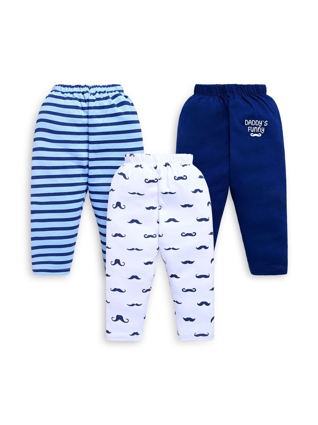 LuvLap Pack of 3 Regular Fit Track Pants-picture-19