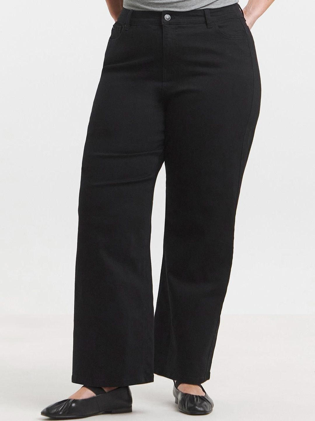 Stylecast X Kotty Women Wide Leg High-Rise Stretchable Jeans-picture-17