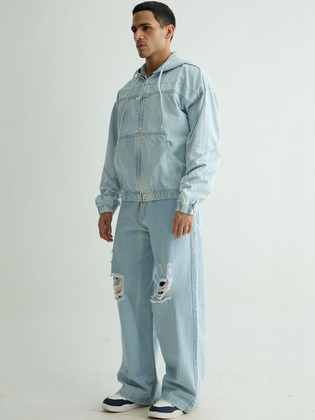 Chapter 2 Men Pullover Denim Oversized Hoodie-picture-40