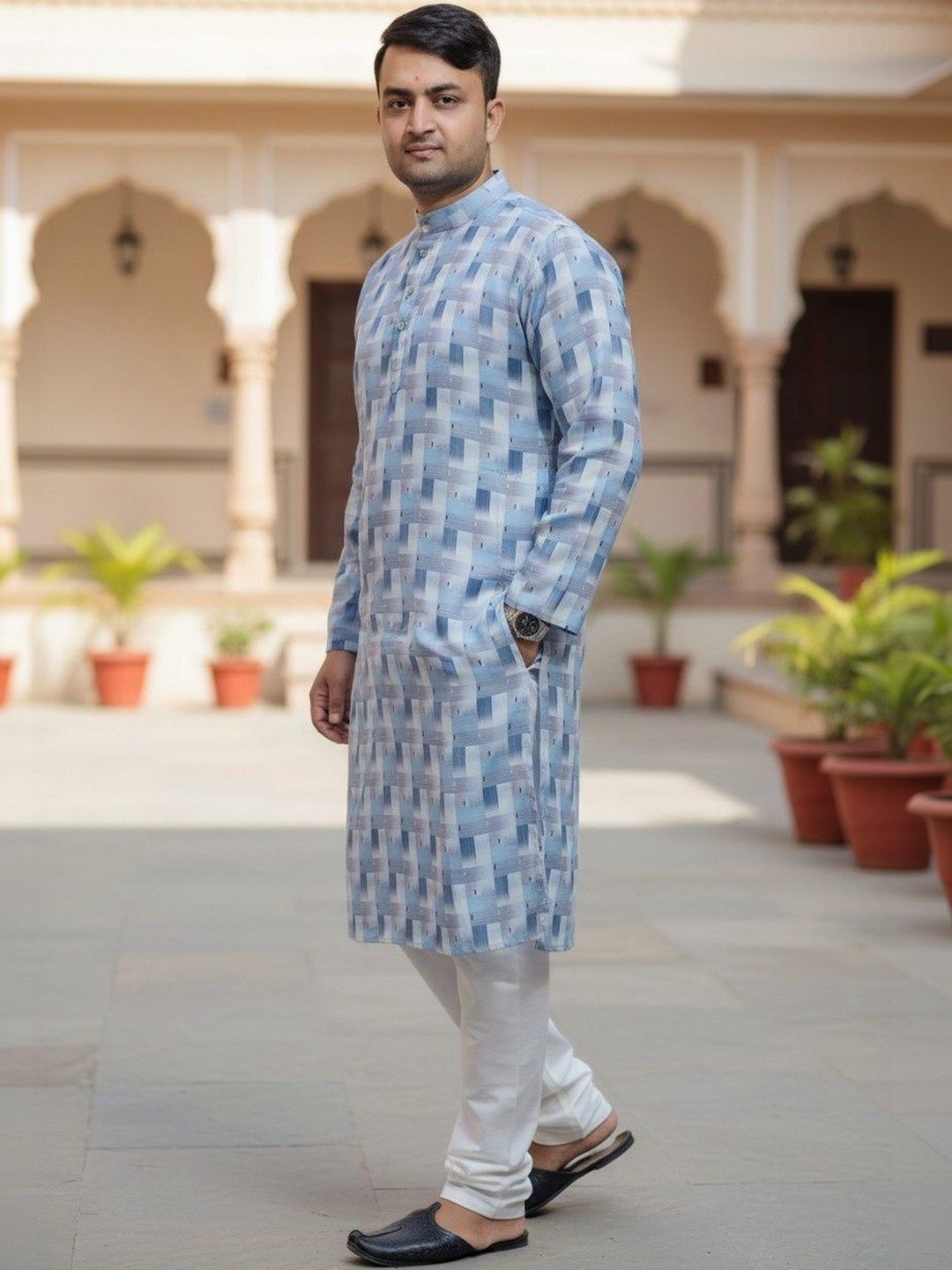 SKYWORRIX Men Printed Kurta-picture-10