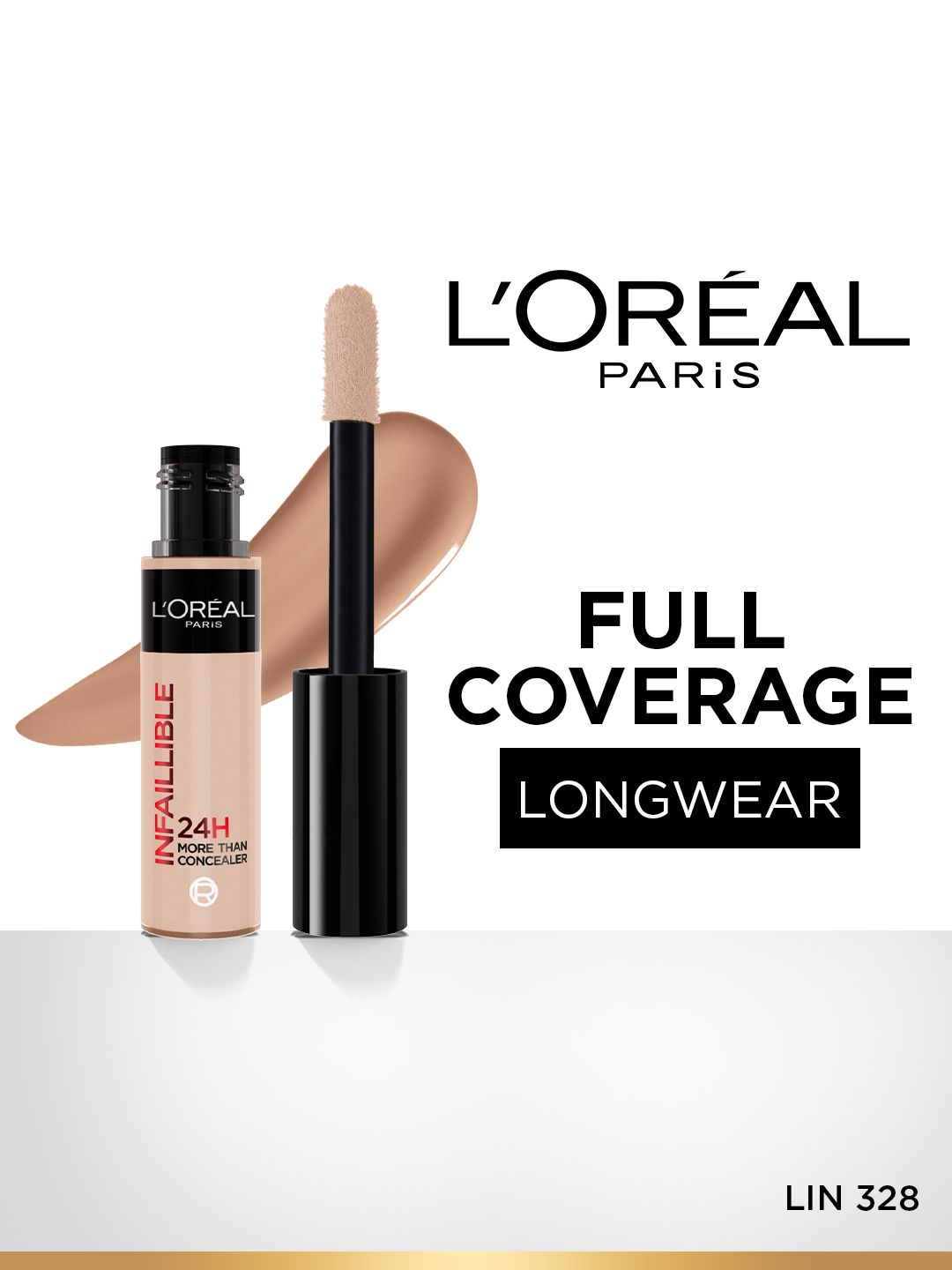 LOreal Paris Infallible 24H Full Wear More Than Concealer 11ml - Lin 328-picture-34