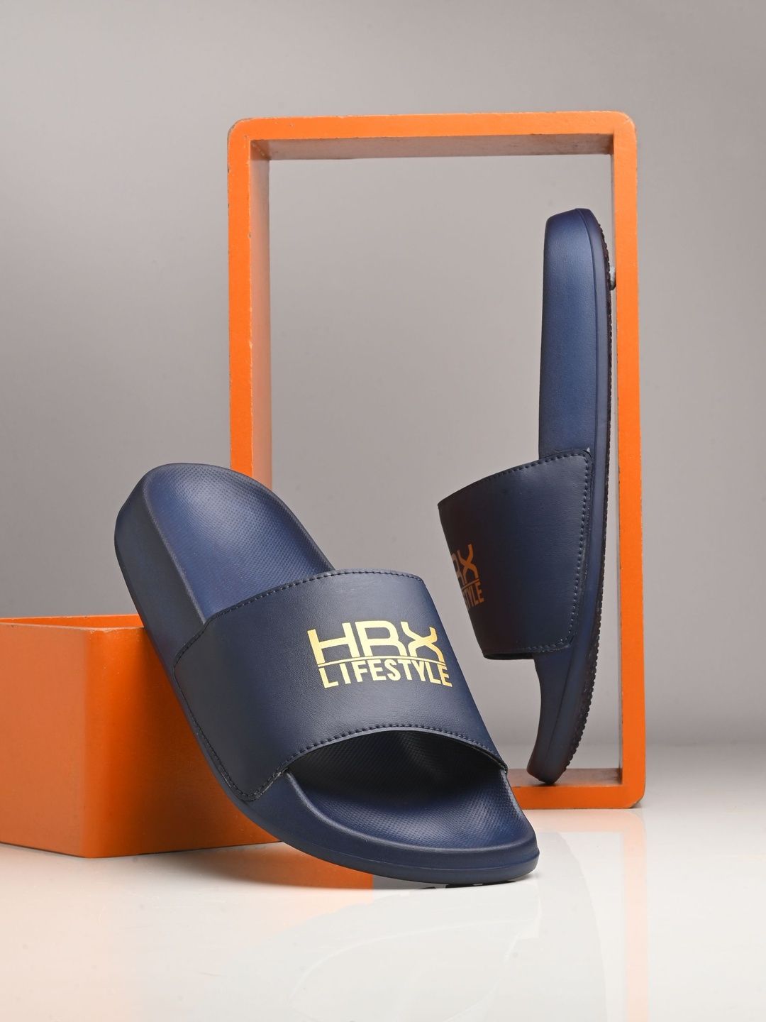 HRX by Hrithik Roshan Men Printed Sliders-picture-12