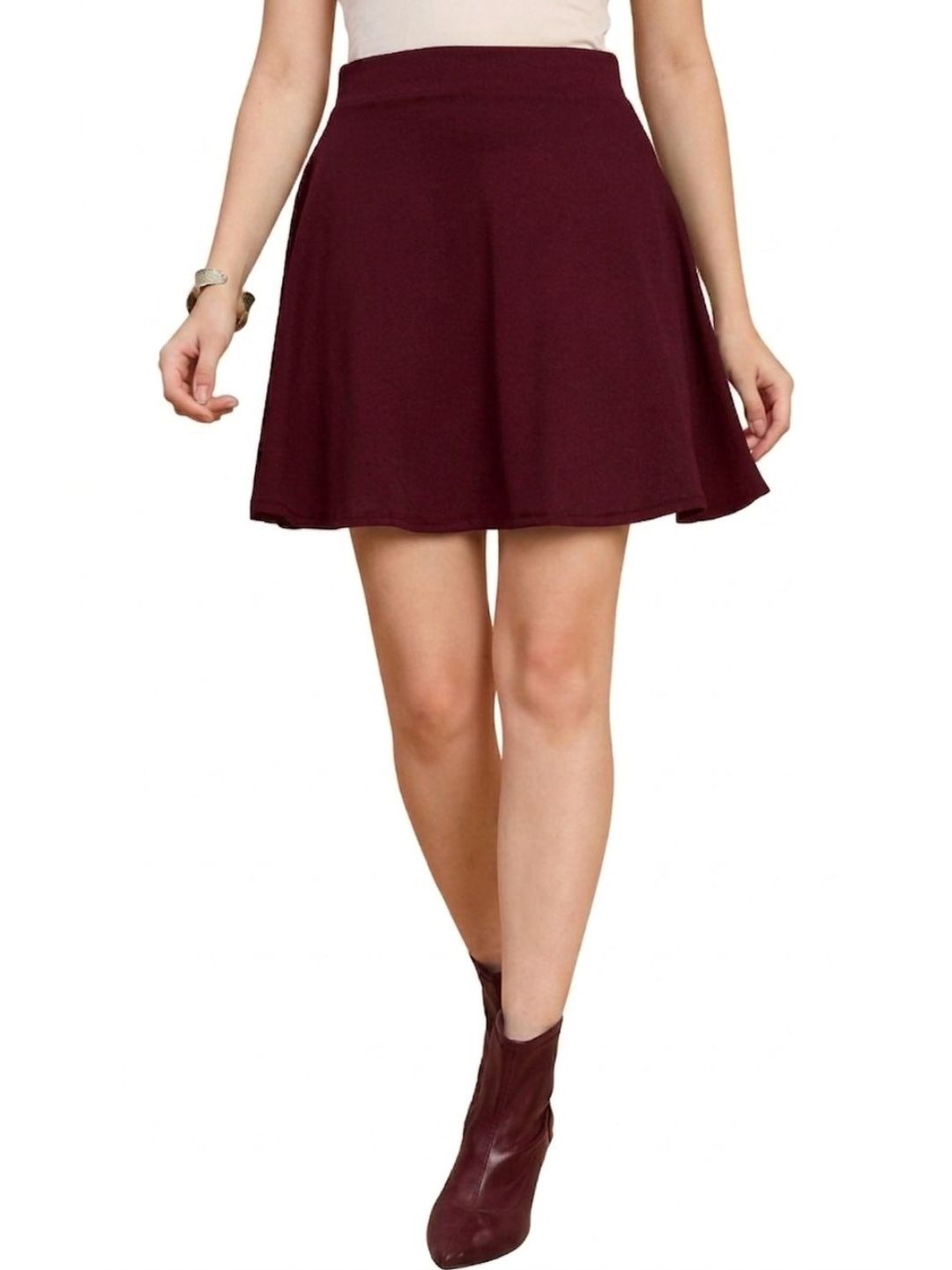 SRISARAS Women Above Knee Flared Skirt-picture-37