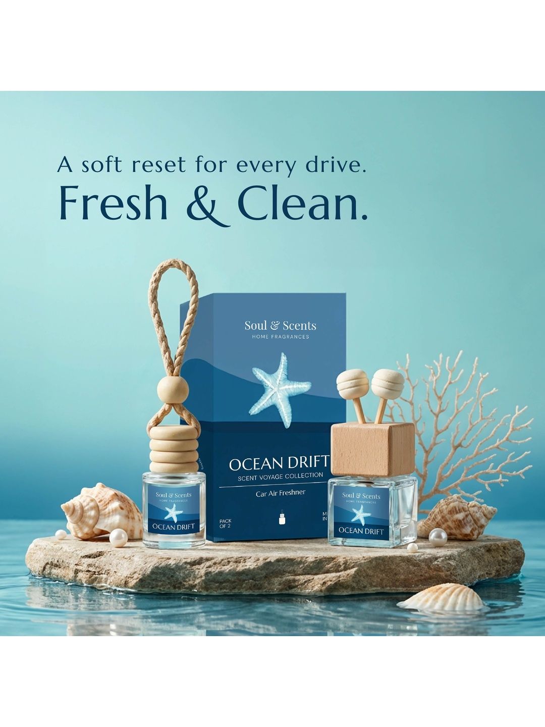 SOUL & SCENTS 2-Pcs Ocean Drift Car Freshener-picture-18