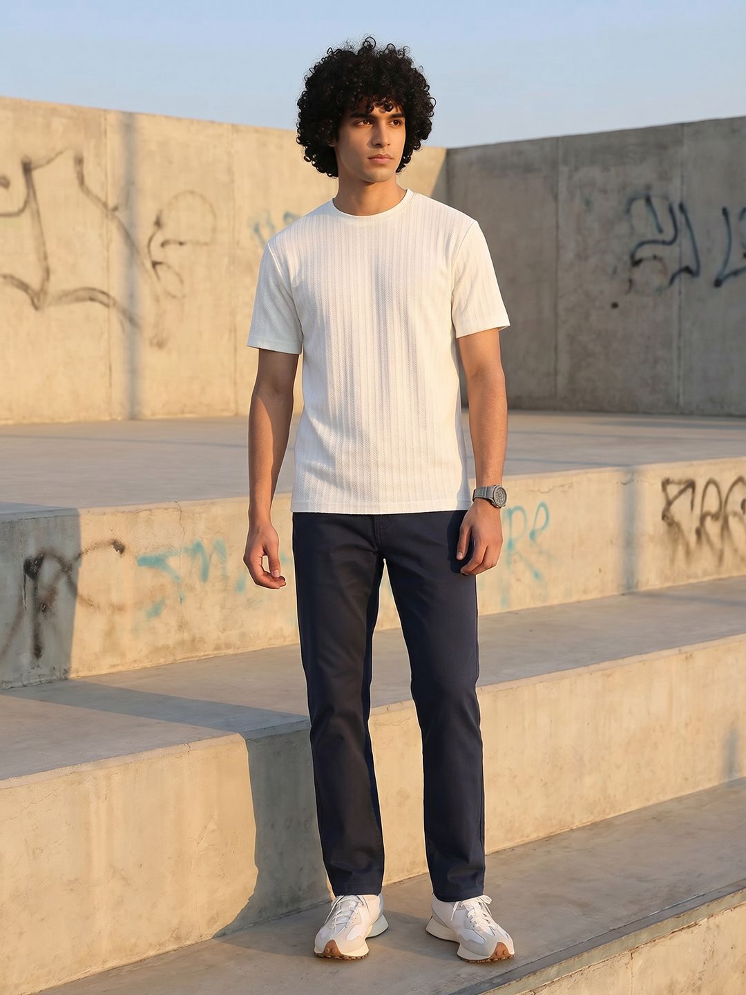 The Roadster Life Co. Men Straight Fit Chinos Pure Cotton Casual Trousers-picture-28