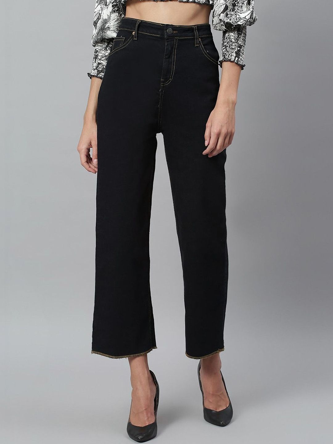 Stylecast X Kotty Women Flared High-Rise Stretchable Jeans-picture-7