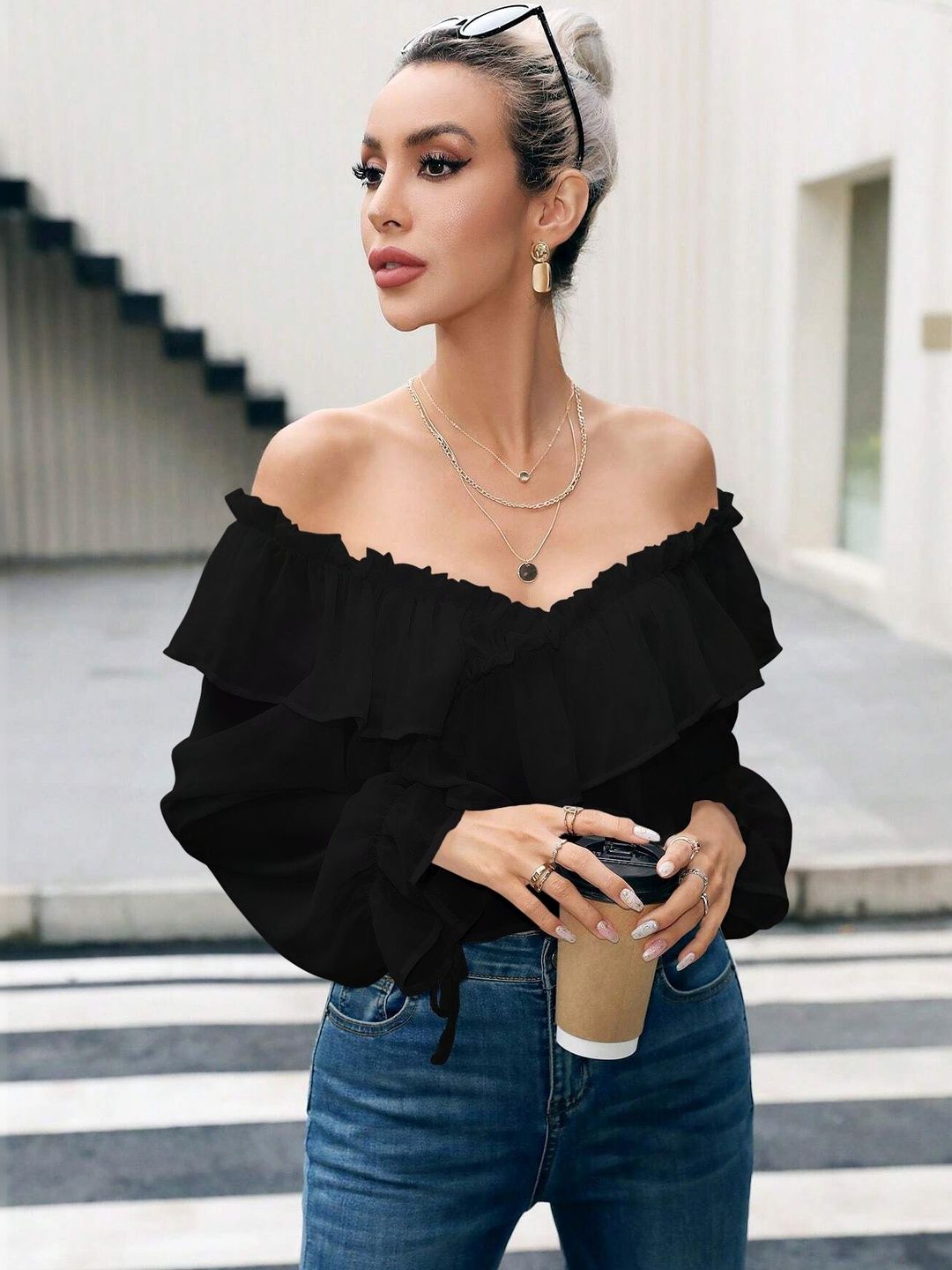 Stylecast X Slyck Ruffles Top-picture-31