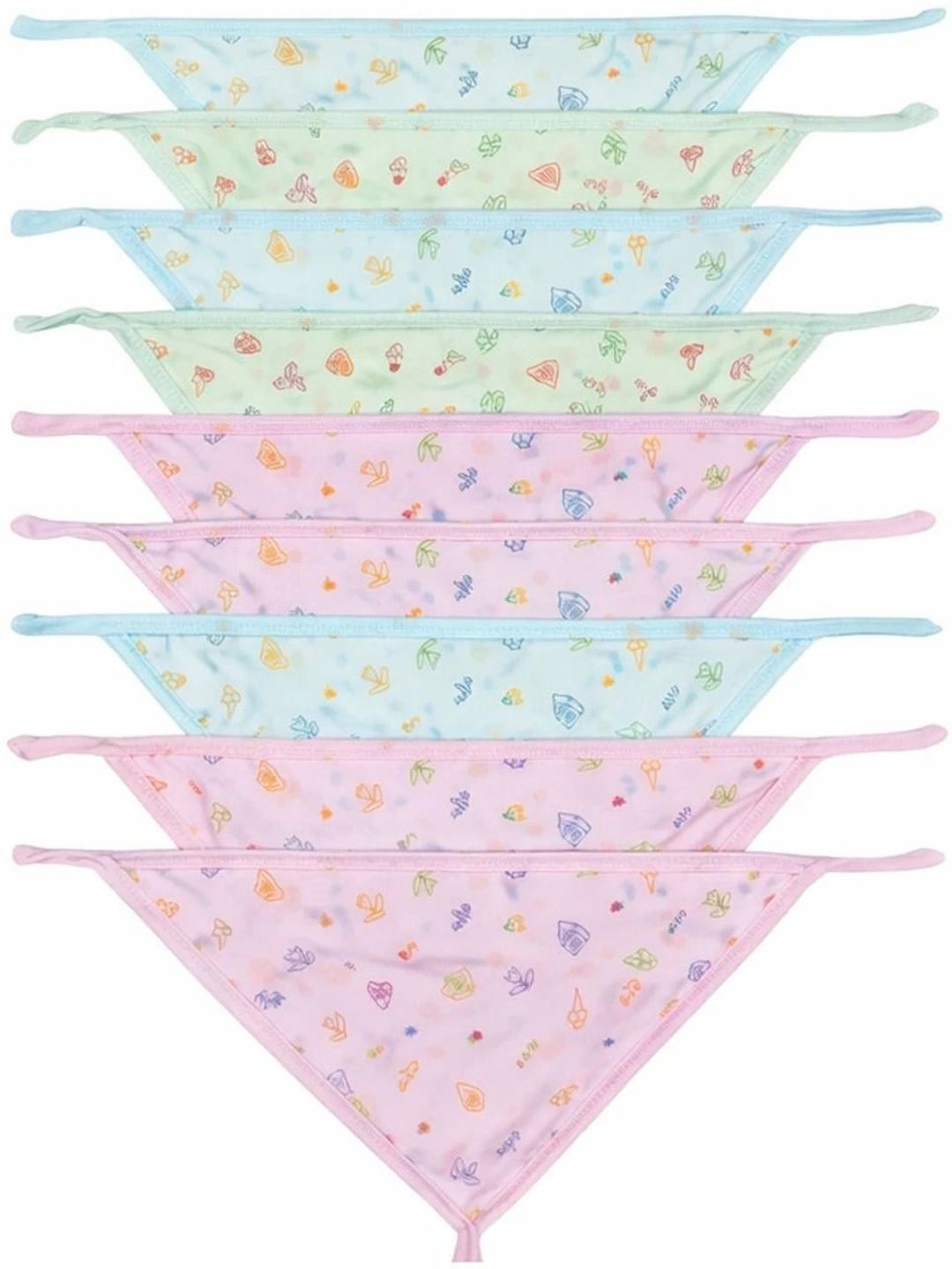 Kalra Magic Set Of 9 Soft Hosiery Cotton Nappy-picture-43
