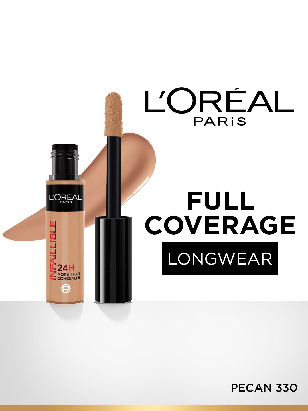 LOreal Paris Infallible 24H Full Wear More Than Concealer 11ml - Pecan 330-picture-33