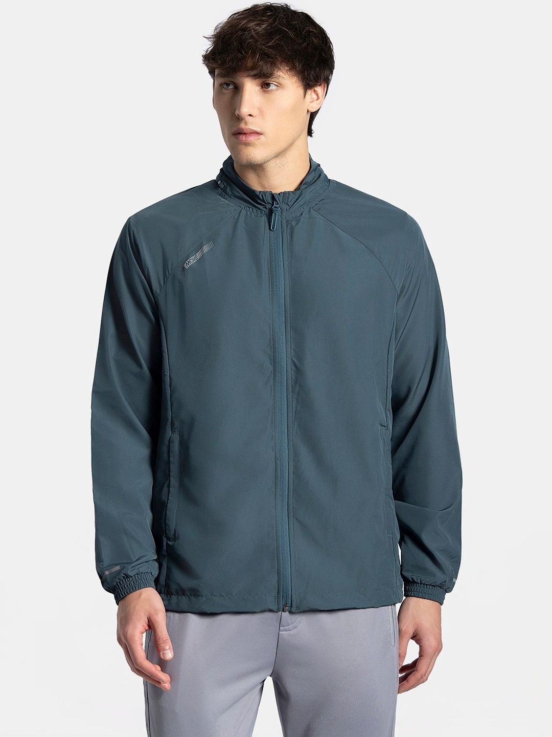 Jockey Microfiber Active Wear Water Resistant Convertible Hoodie Jacket - MV40-image-1