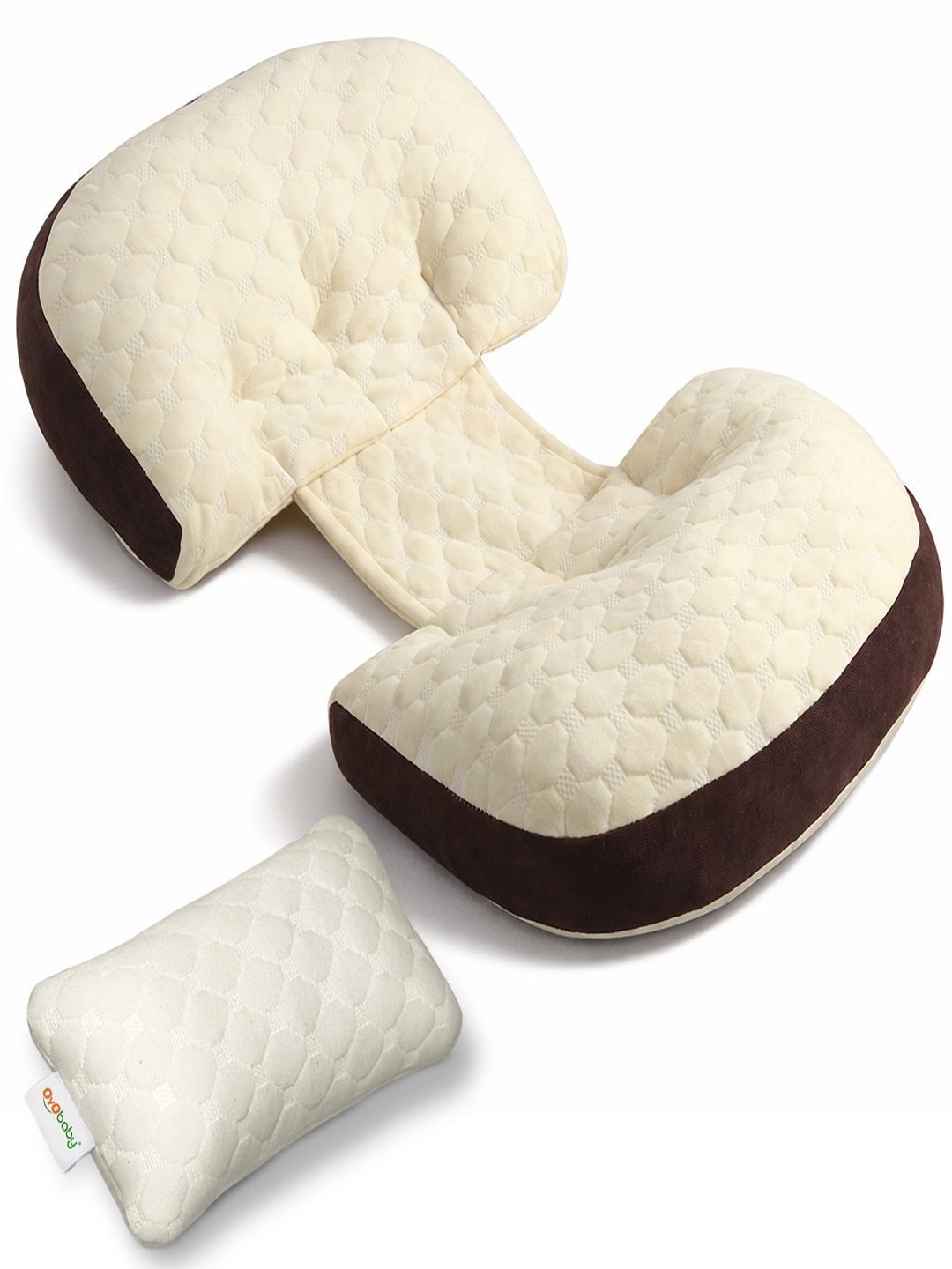 OyO Baby Brown Fibre Filled Cotton Maternity Pillow-picture-36