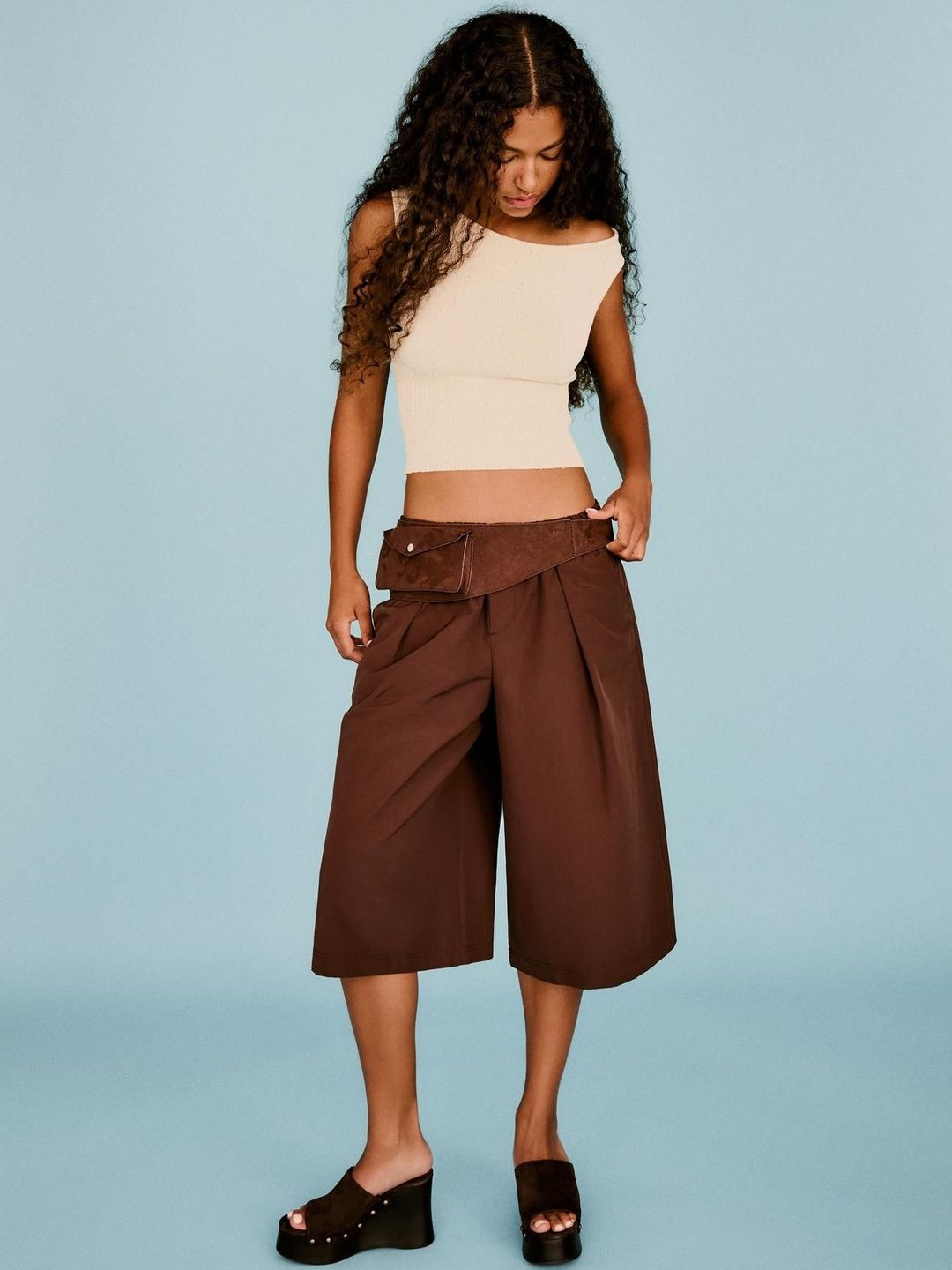 Bershka Knit Boat Neck Top view 3