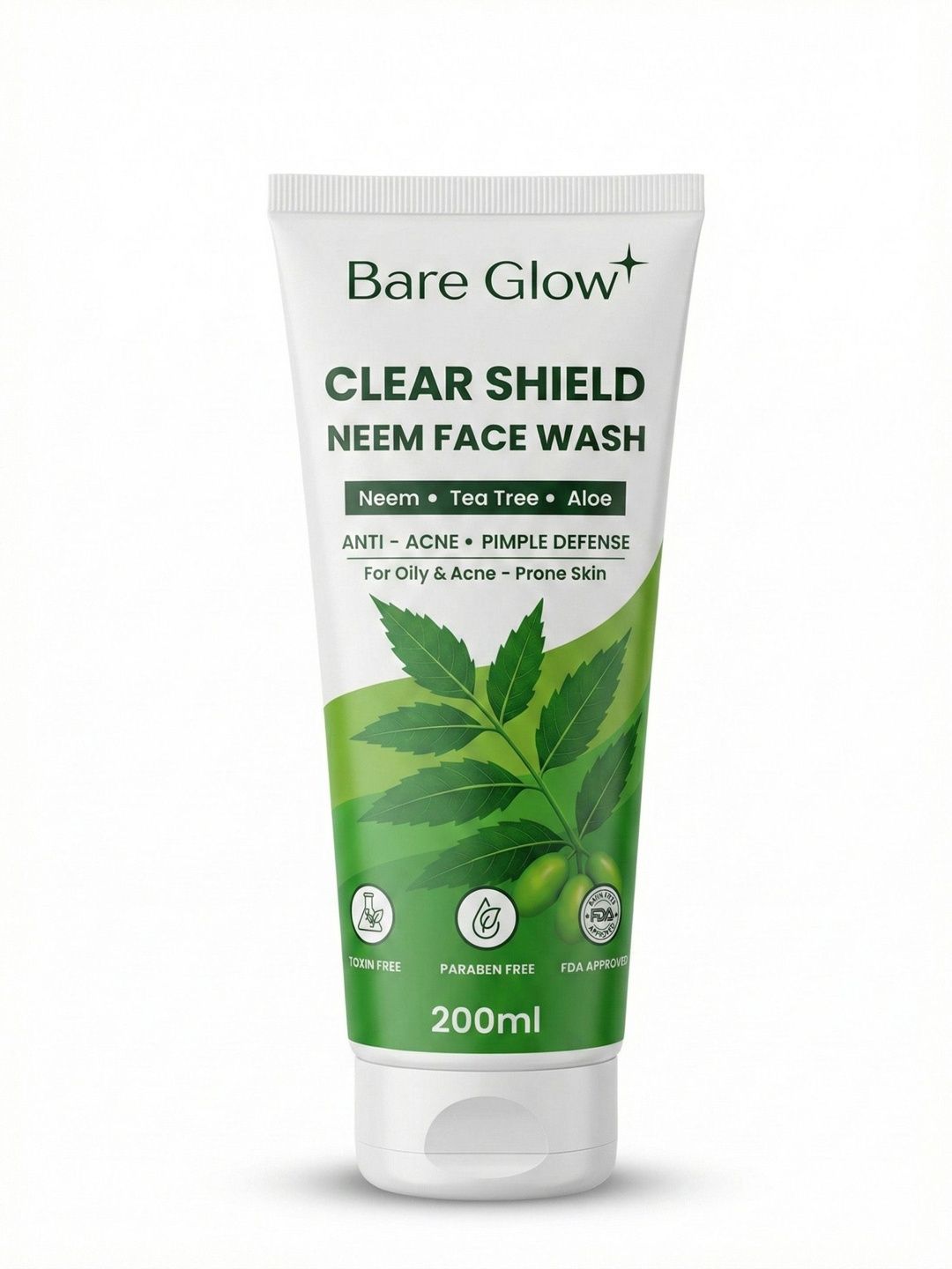 Bare Glow Shield Neem Face Wash - 200 ml-image-27