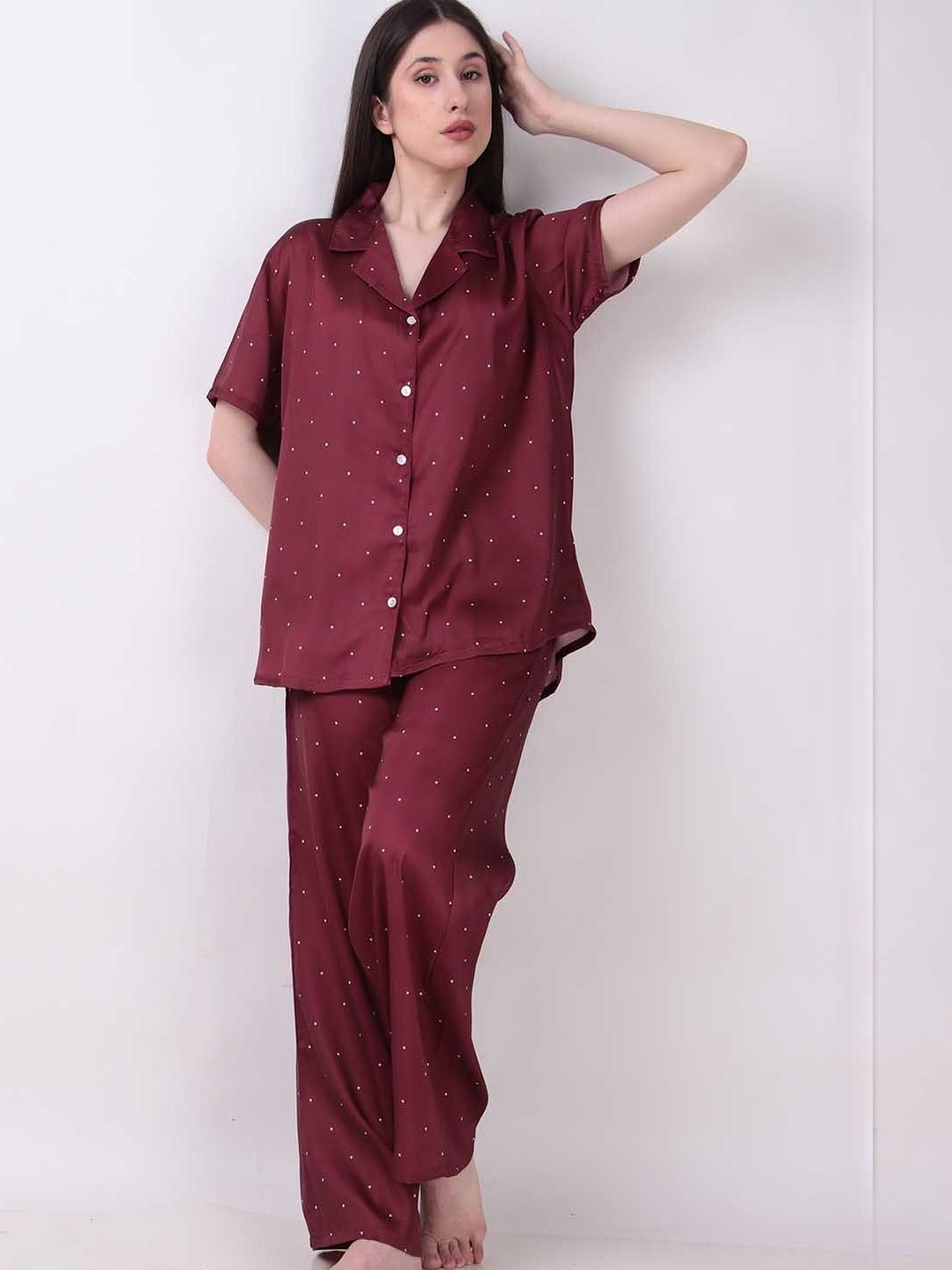 Masha Women Printed Night suit-picture-17