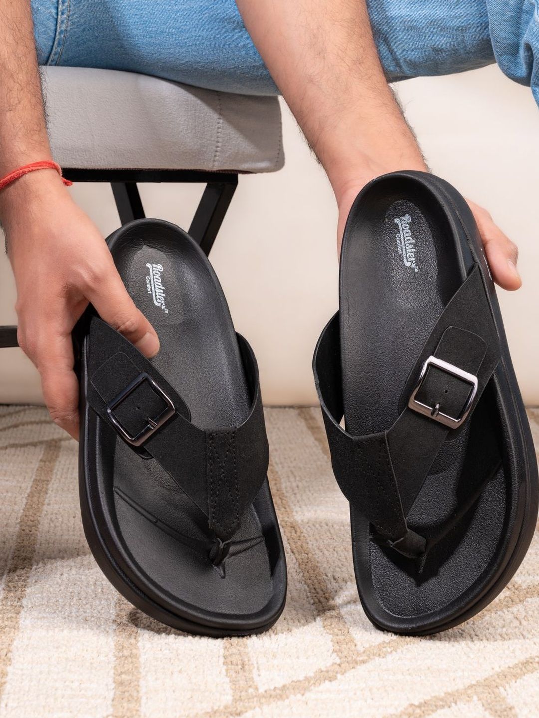 The Roadster Lifestyle Co Men Slip-On Comfort Sandals-picture-38