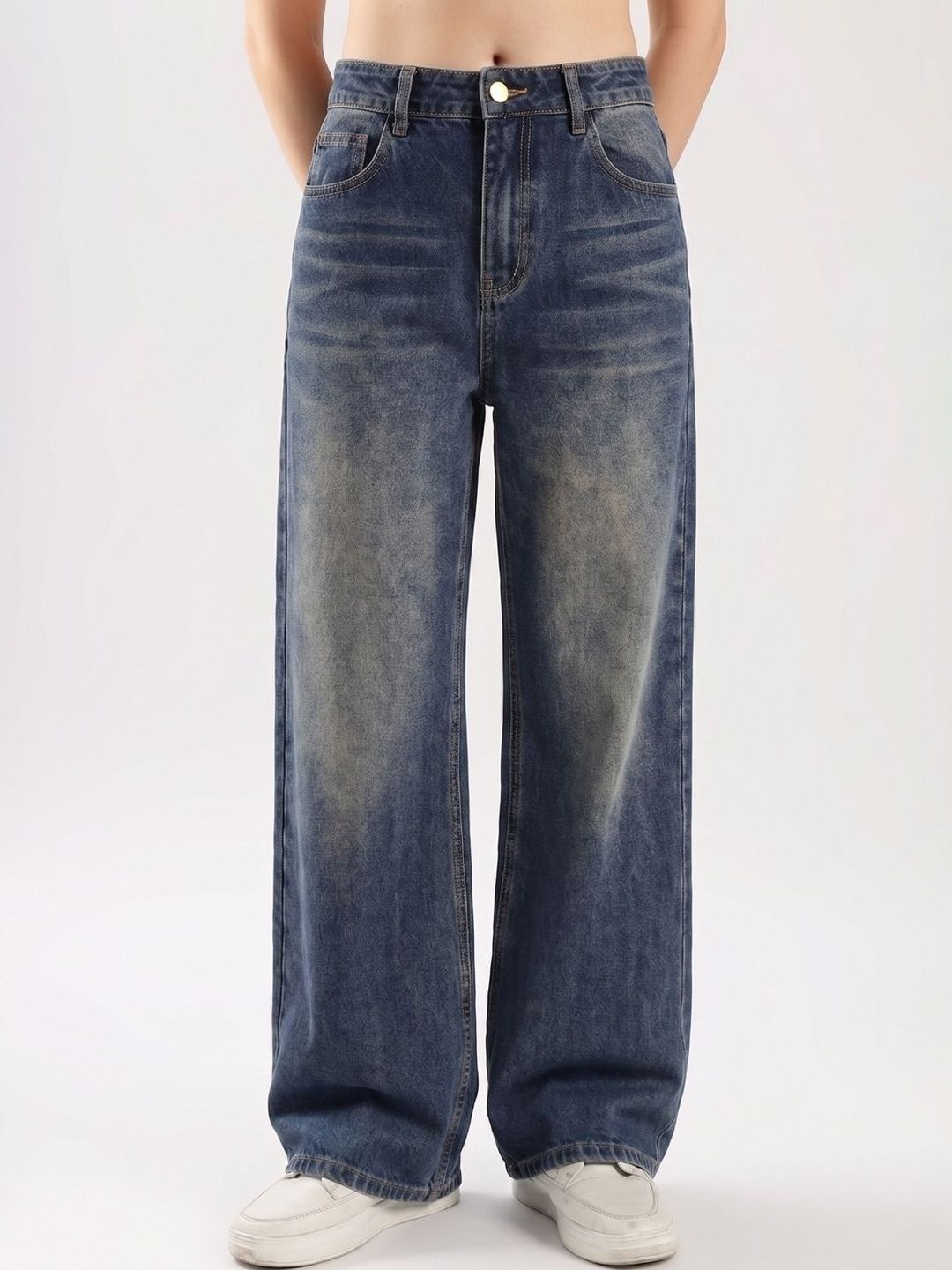 zayla Women Jean Flared High-Rise Light Fade Jeans-picture-39