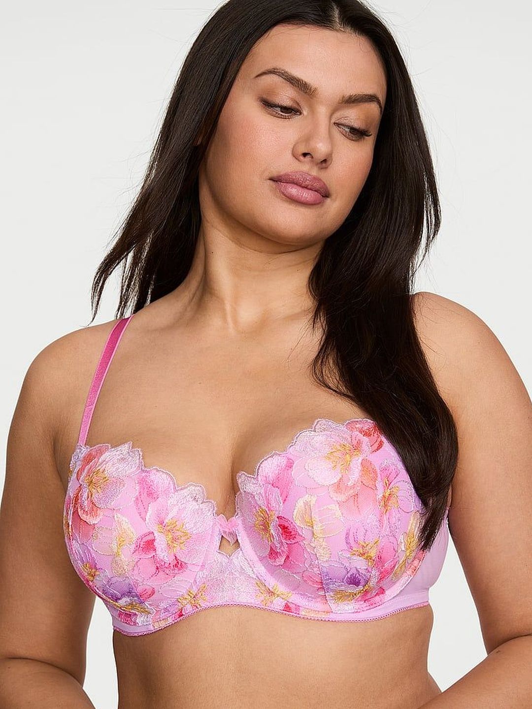 Victoria's Secret Floral Bra Medium Coverage Underwired Lightly Padded-image-48